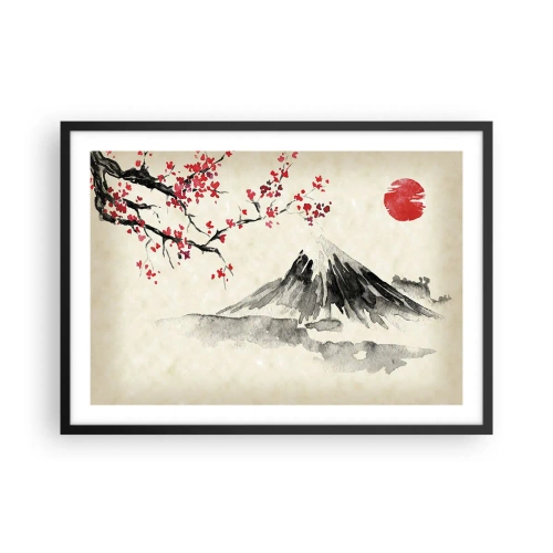 Pôster com moldura preta - Ame o Japão - 70x50 cm