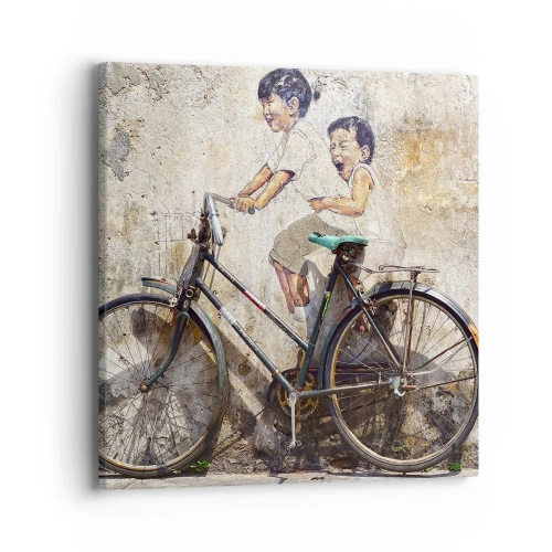 Quadro em tela - Verdadeiro ou falso? - 40x40 cm