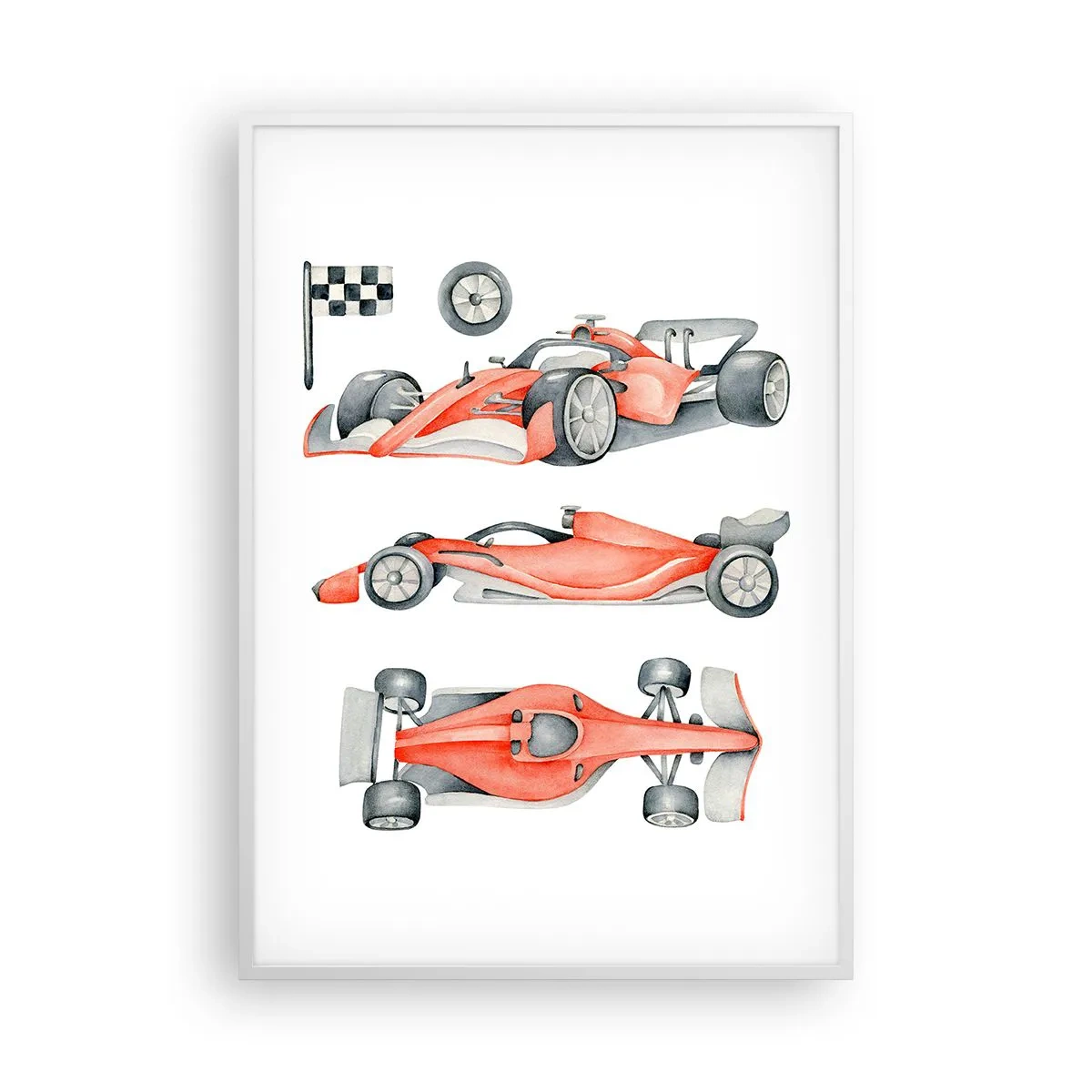 Pôster em moldura branca - Persiga seu sonho - 70x100 cm