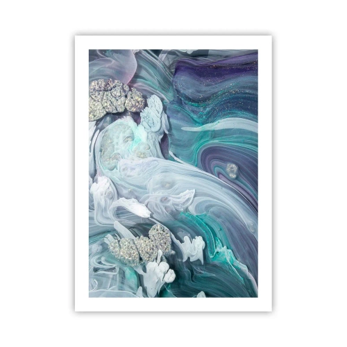 Pôster - Correntes de azul - 50x70 cm