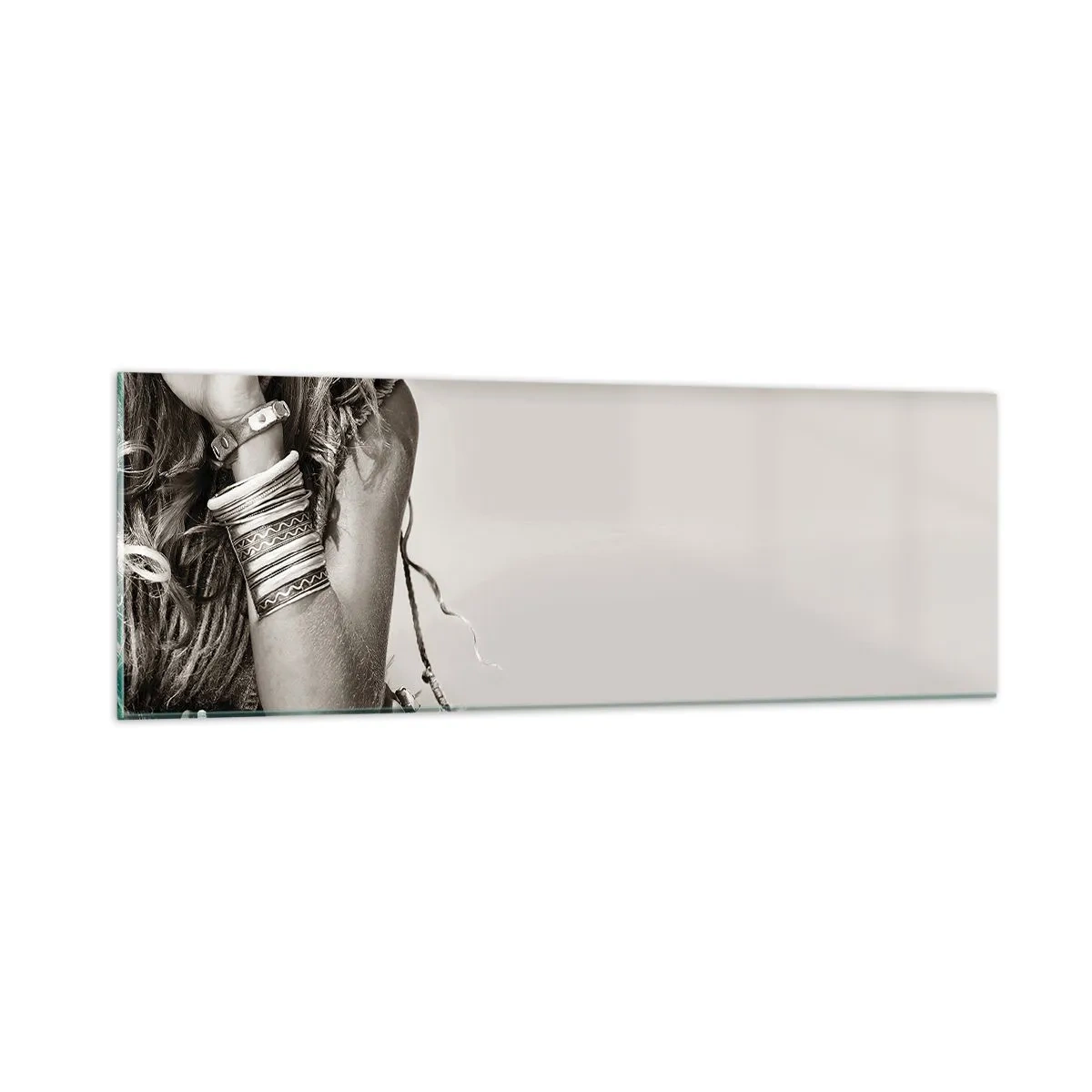 Quadro em vidro - Como uma menina - 90x30 cm