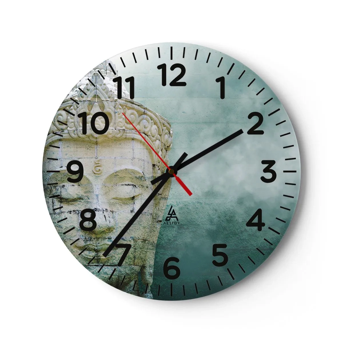 Relógio de parede - Relógio em vidro - Em busca da luz - 40x40 cm