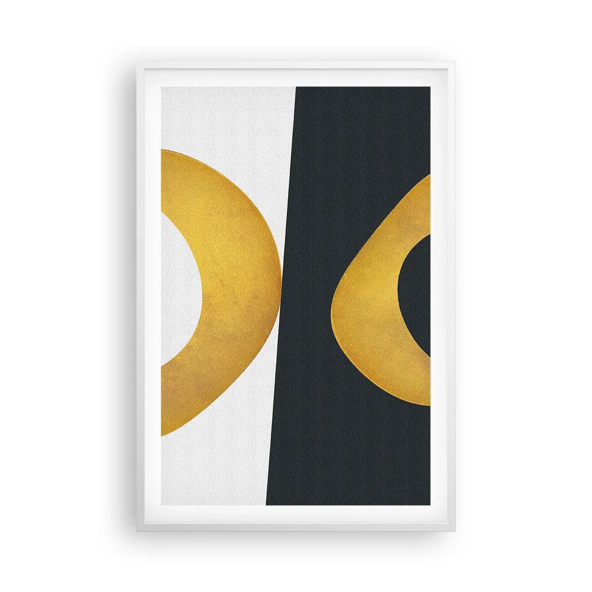 Pôster em moldura branca - Primeiro: ouro - 61x91 cm