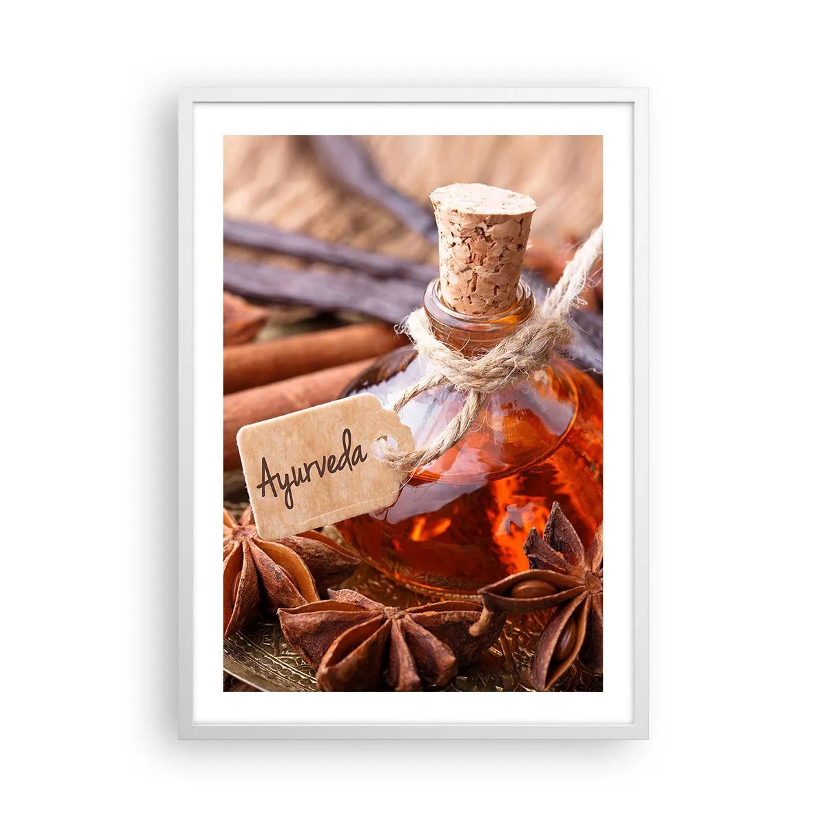 Pôster em moldura branca - Rumo à unidade do corpo e do espírito - 50x70 cm