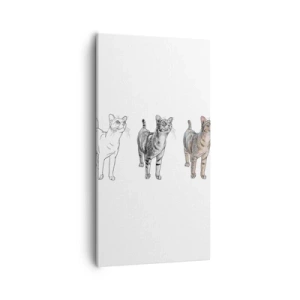 Quadro em tela - Aula de desenho - 55x100 cm