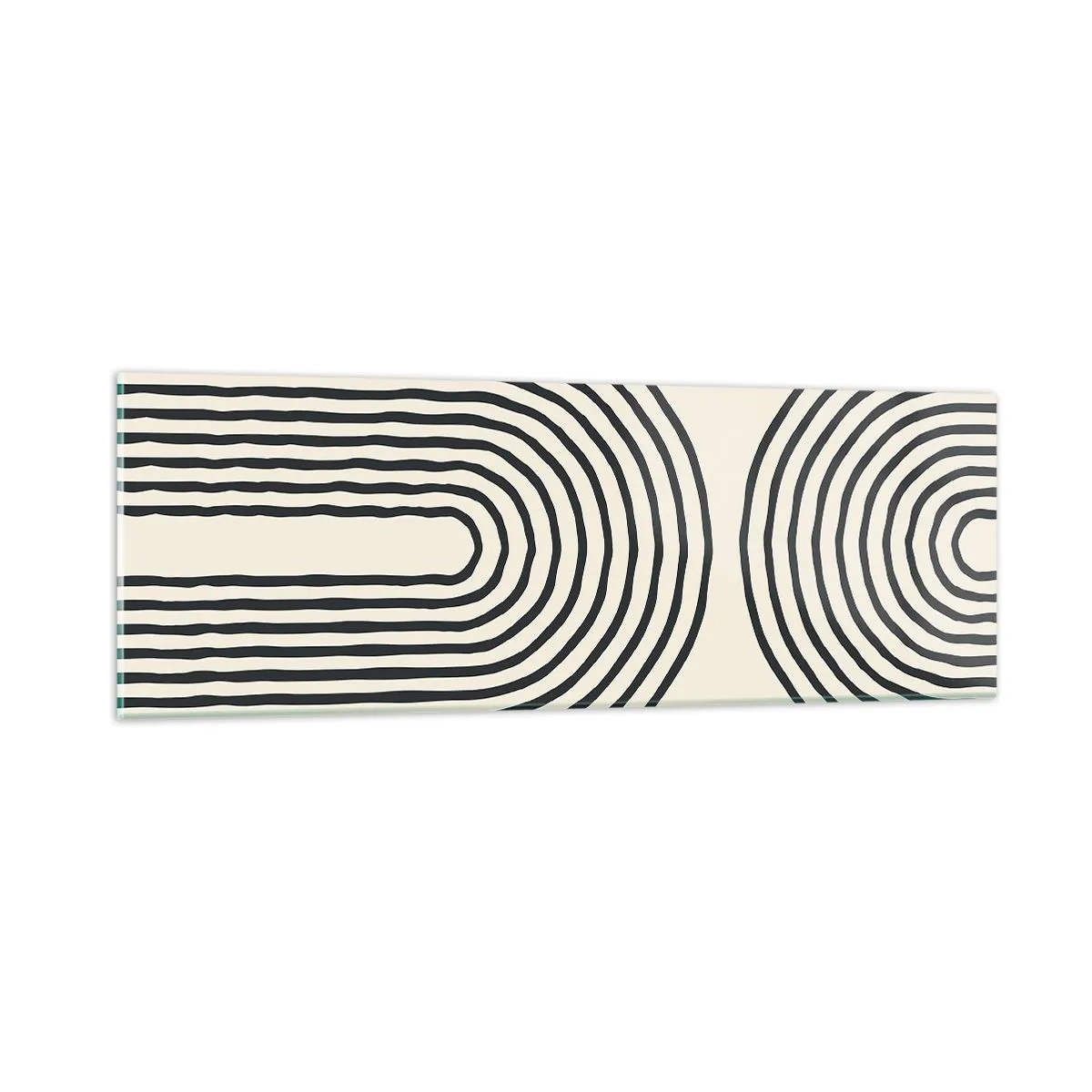 Quadro em vidro - Em um momento... - 90x30 cm