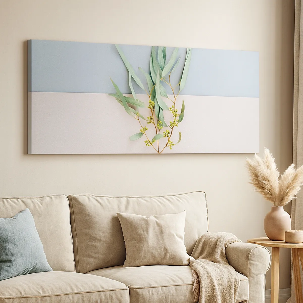 Quadro em tela - Sutileza pastel - 30x30 cm