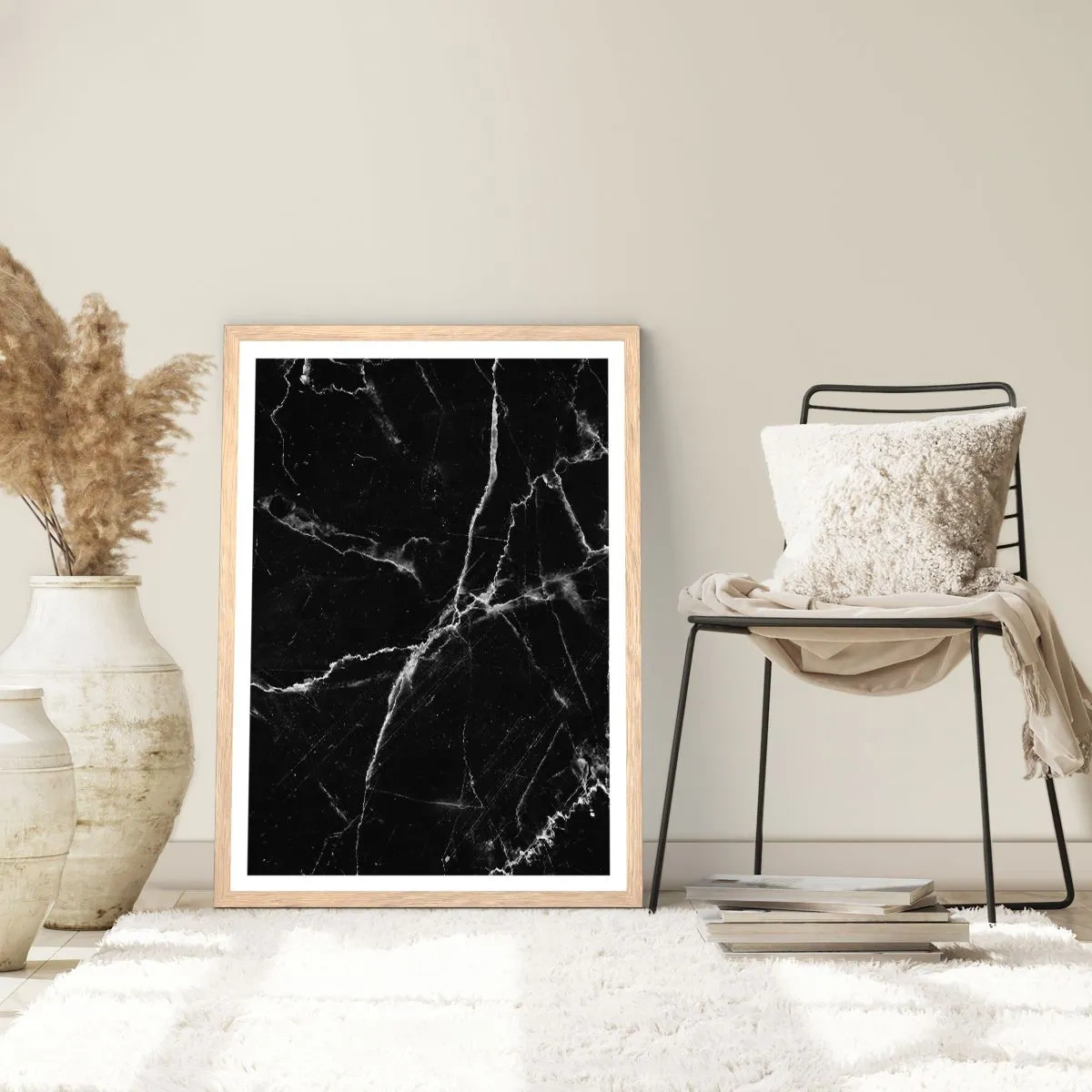 Pôster com moldura de carvalho claro - A vida secreta da pedra - 30x40 cm