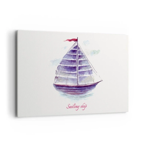 Quadro em tela - Cheio de velas e águas calmas - 120x80 cm