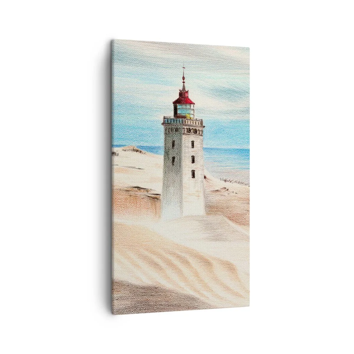 Quadro em tela - Sempre a olhar para o mar - 45x80 cm