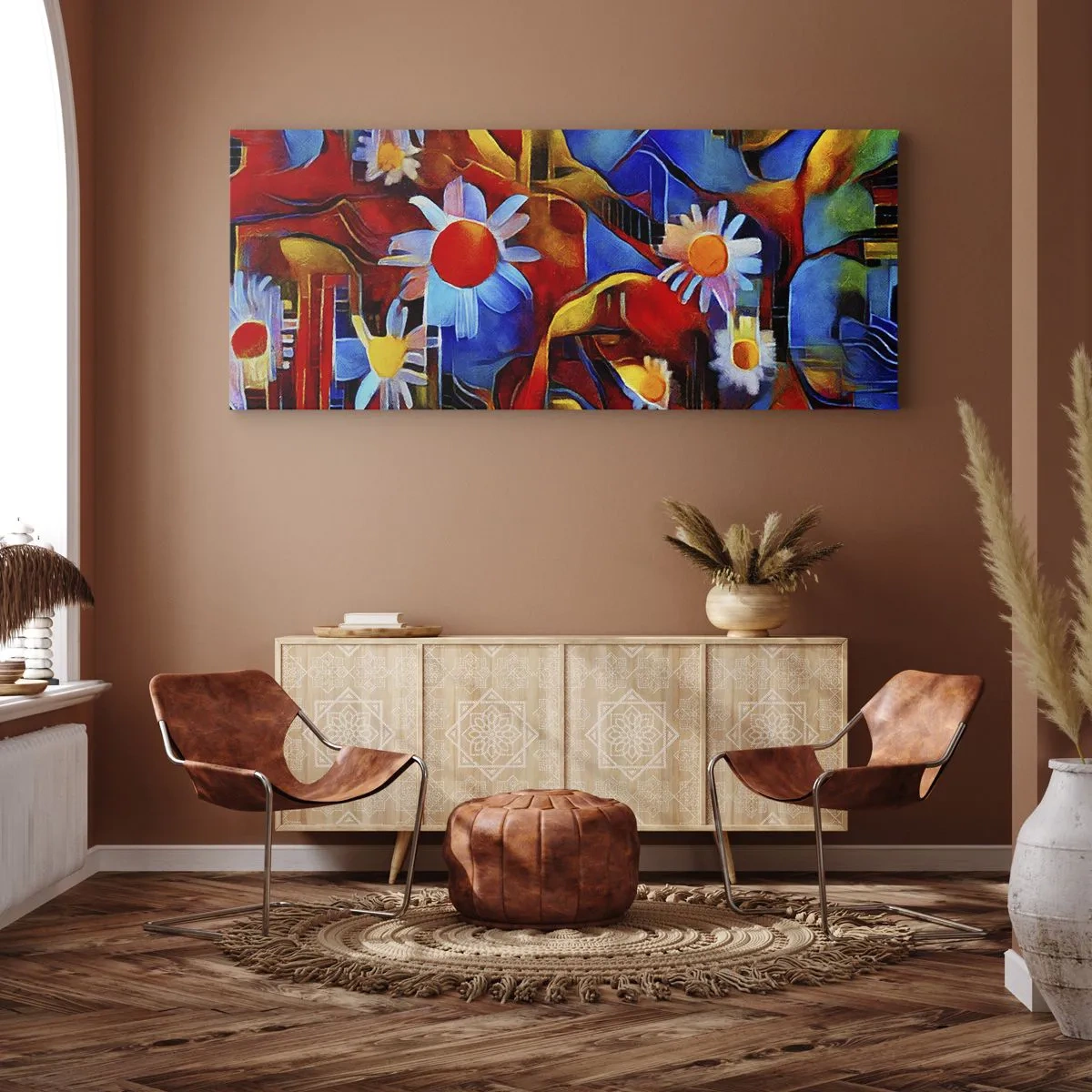 Quadro em tela - Cores da vida - 160x50 cm