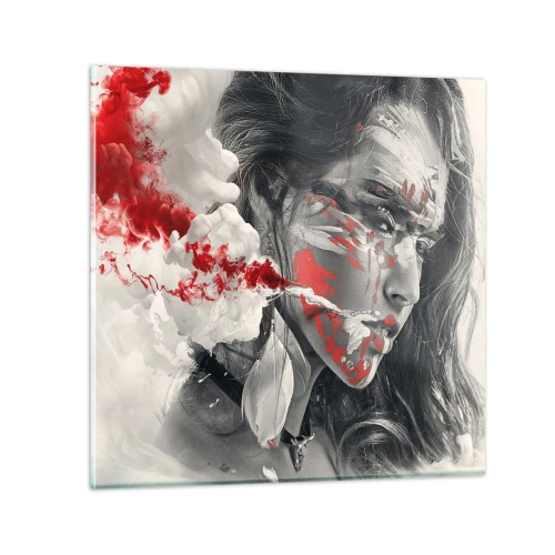 Quadro em vidro - Nos fumos do absurdo - 70x70 cm