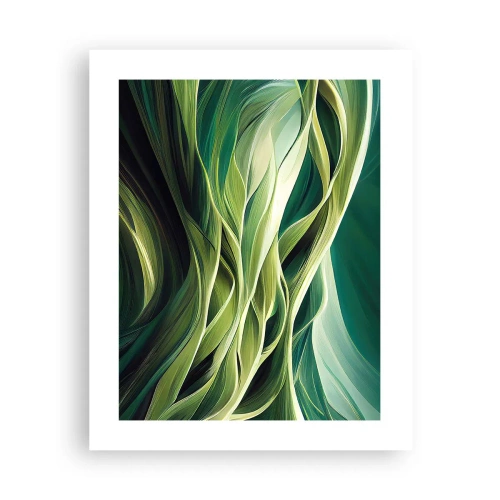Pôster - Jogo verde abstrato - 40x50 cm