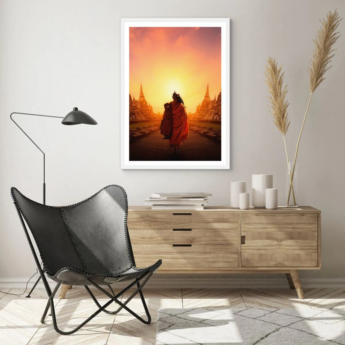 Pôster em moldura branca - Em paz para a eternidade - 70x100 cm