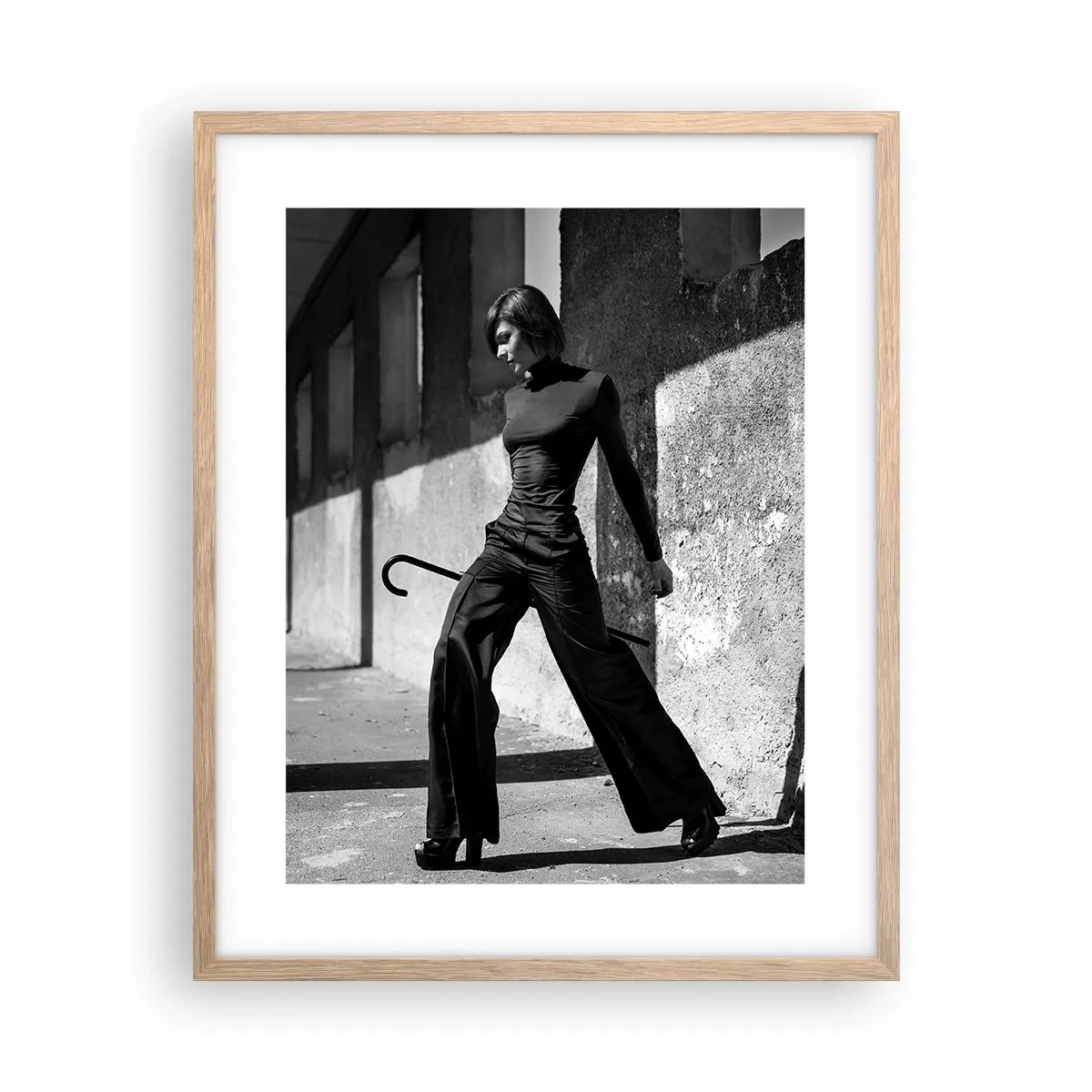 Pôster com moldura de carvalho claro - Elegância urbana - 40x50 cm