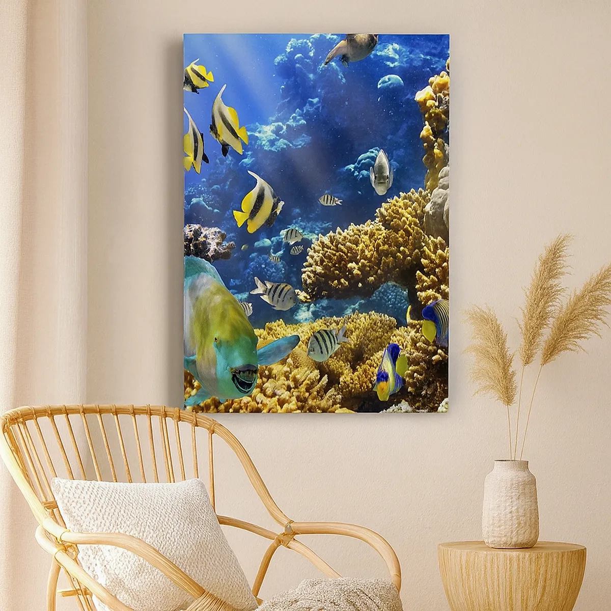 Quadro em tela - Tráfego intenso no percurso de férias - 50x70 cm