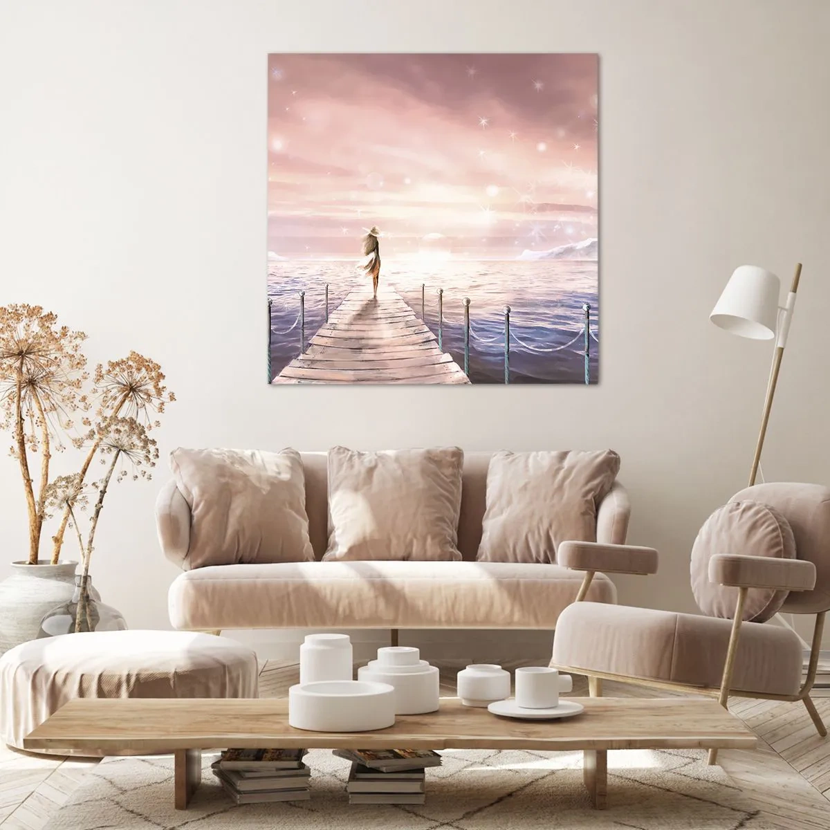 Quadro em tela - À luz de um sonho - 30x30 cm