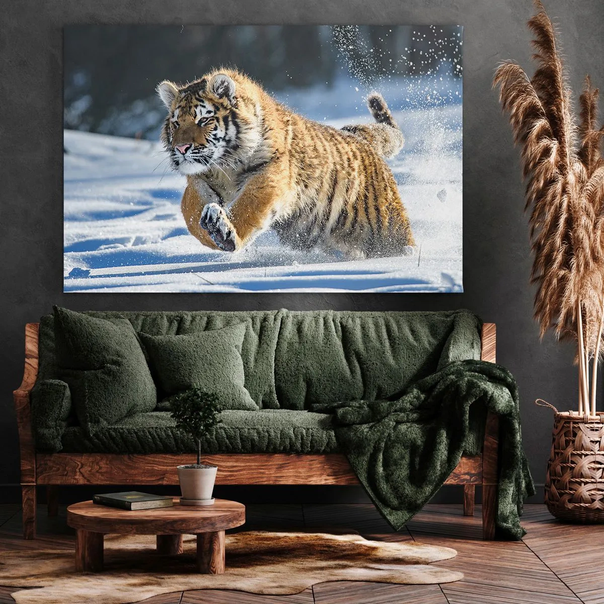 Quadro em tela - O deus da taiga siberiana - 120x80 cm