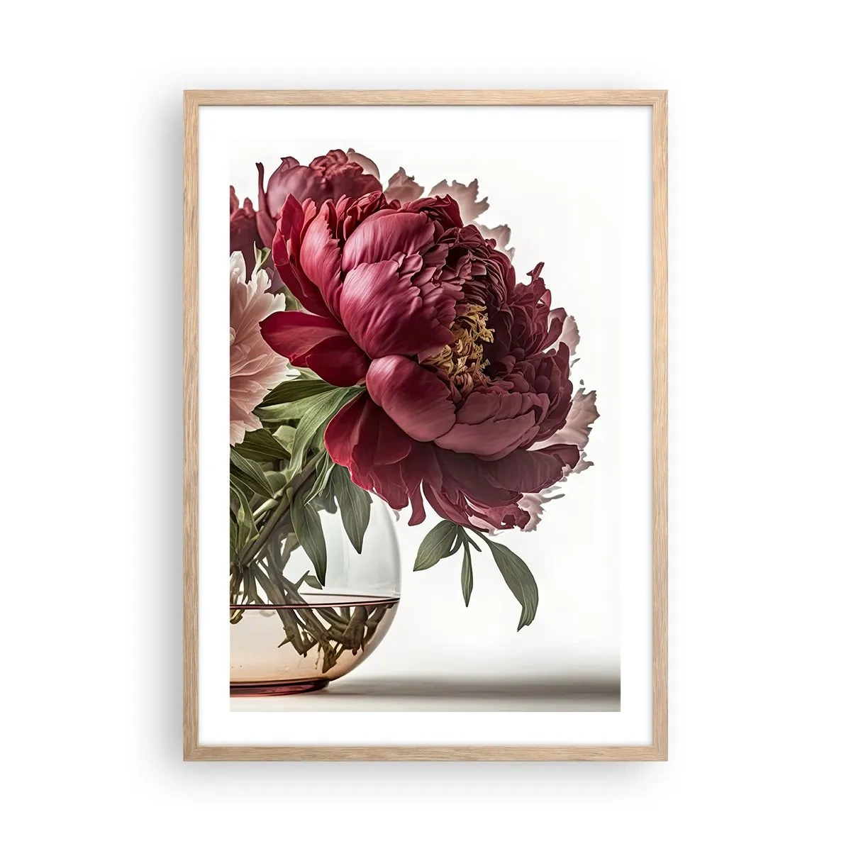 Pôster com moldura de carvalho claro - Em plena floração de beleza - 50x70 cm