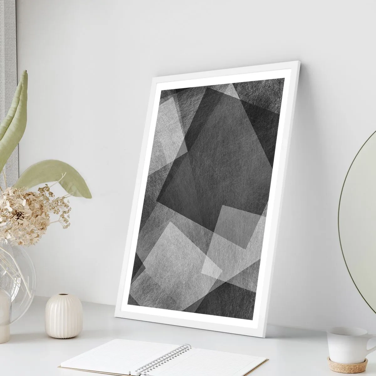 Pôster em moldura branca - Um eterno símbolo da durabilidade e da ordem - 61x91 cm