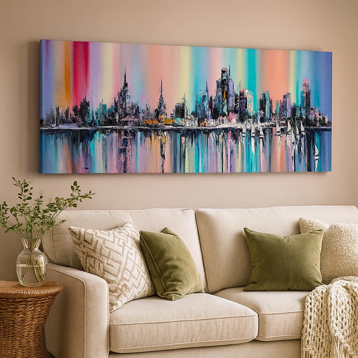 Quadro em tela - Brilho da noite - 30x30 cm