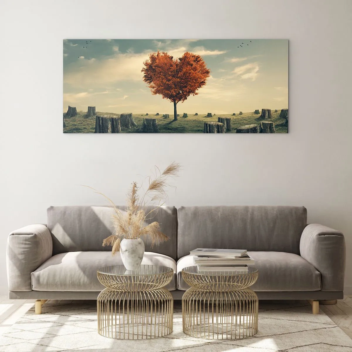Quadro em vidro - Ainda há esperança - 160x50 cm