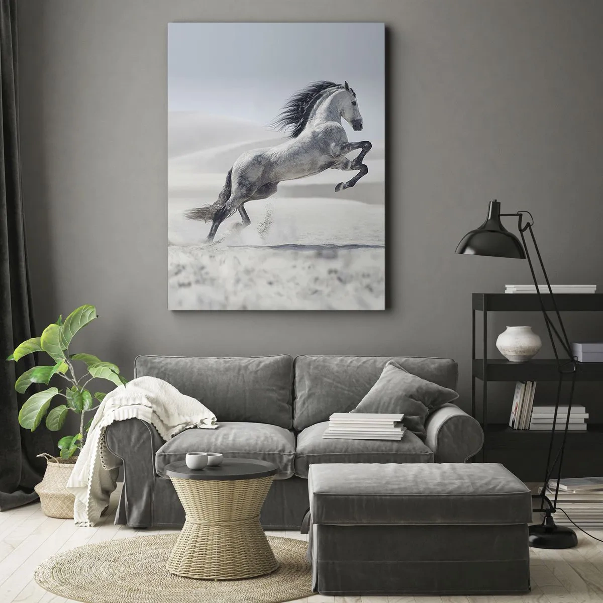 Quadro em tela - Príncipe árabe - 65x120 cm