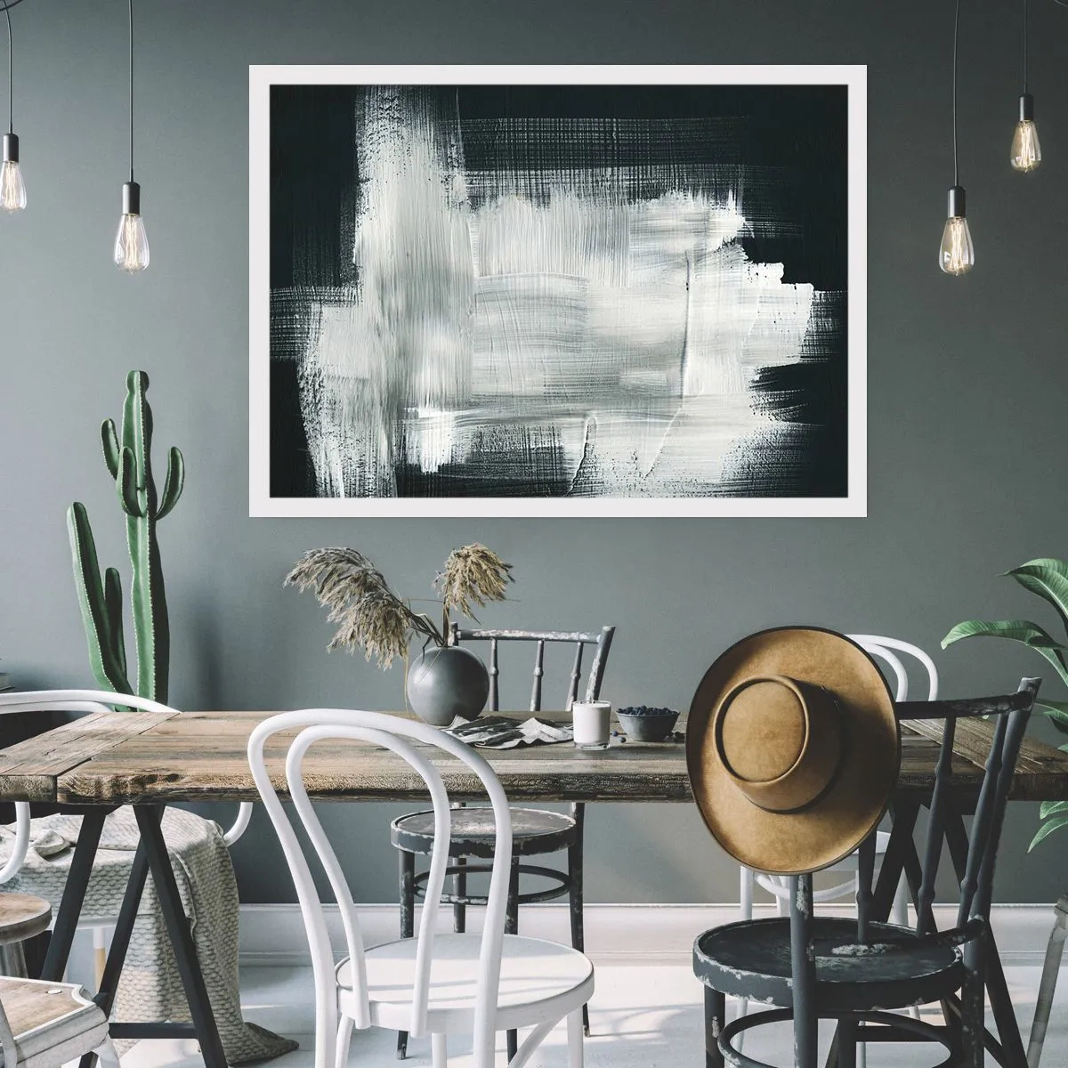 Pôster - Entrelaçado na vertical e horizontal - 100x70 cm