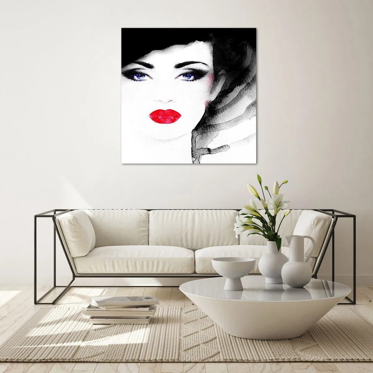 Quadro em vidro - Repulsa e convoca - 40x40 cm