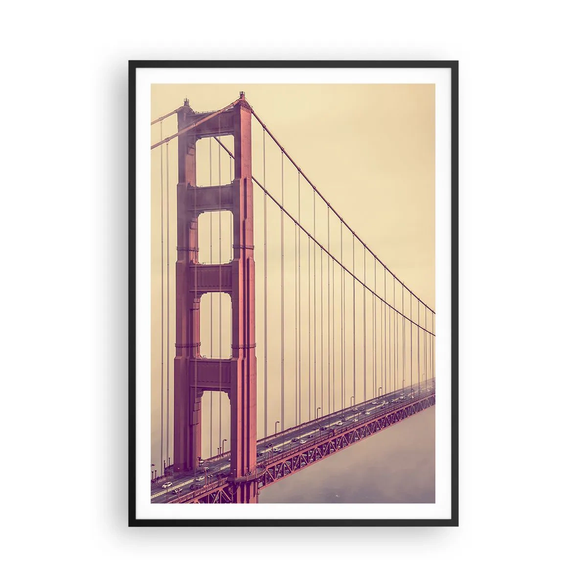 Pôster com moldura preta - Entre o céu e a terra - 70x100 cm