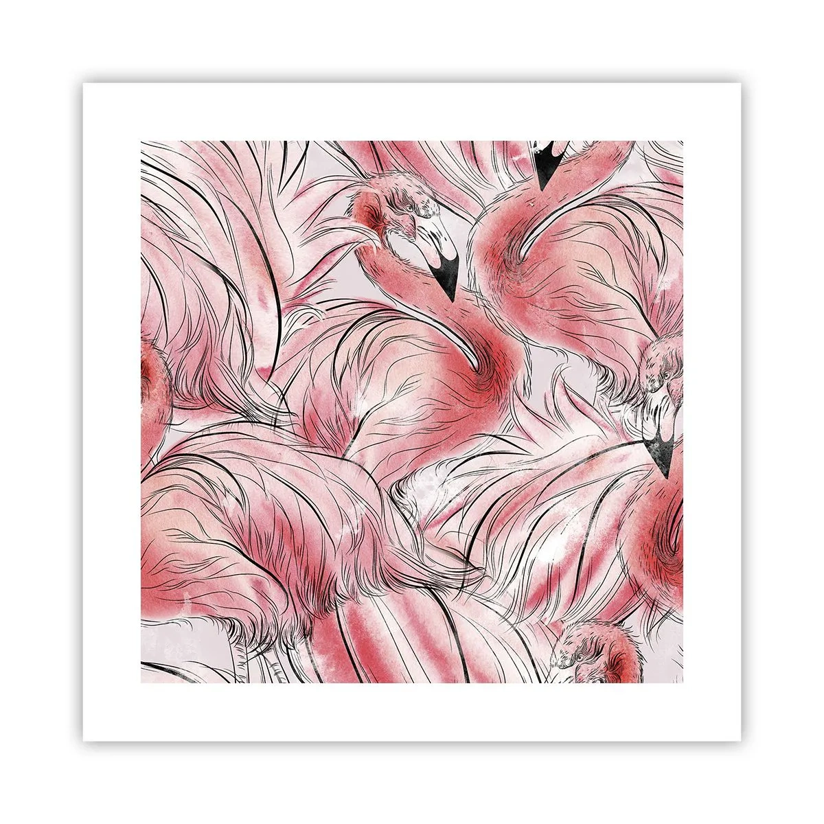 Pôster - Bird corps de ballet - 40x40 cm