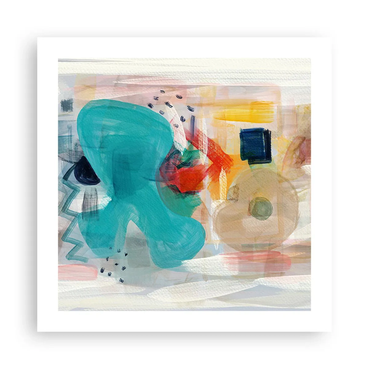 Pôster - Jogo colorido - 50x50 cm