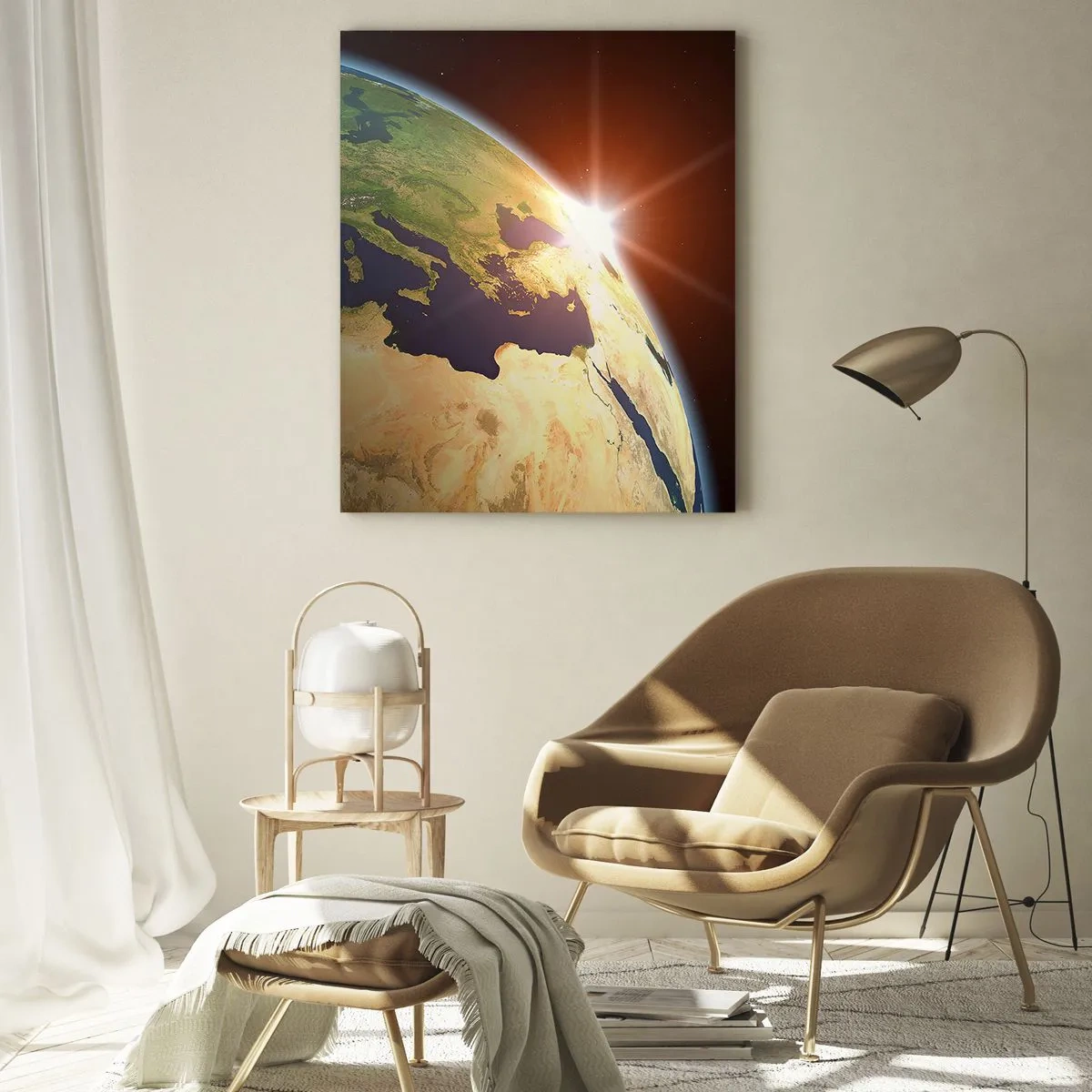 Quadro em vidro - Nascer do Sol - 50x70 cm
