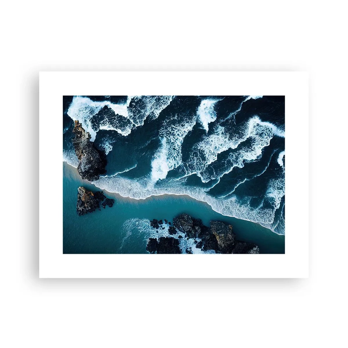 Pôster - Envolto em ondas - 40x30 cm