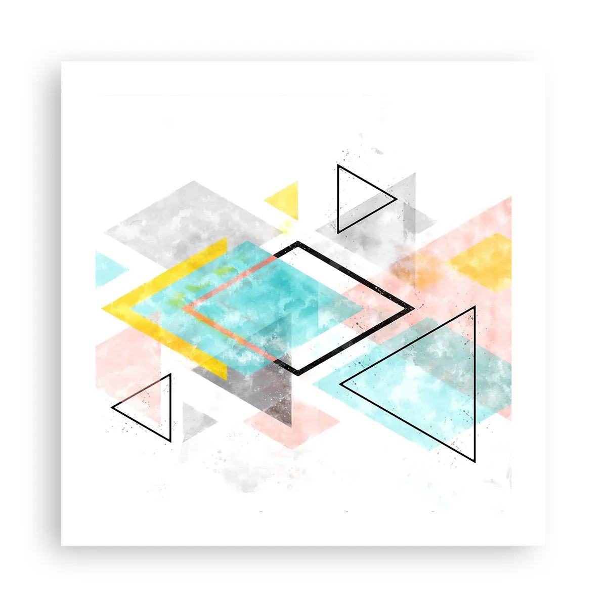 Pôster - Jogo geométrico - 50x50 cm