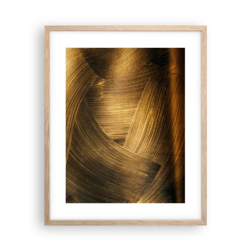 Pôster com moldura de carvalho claro - No labirinto dourado - 40x50 cm