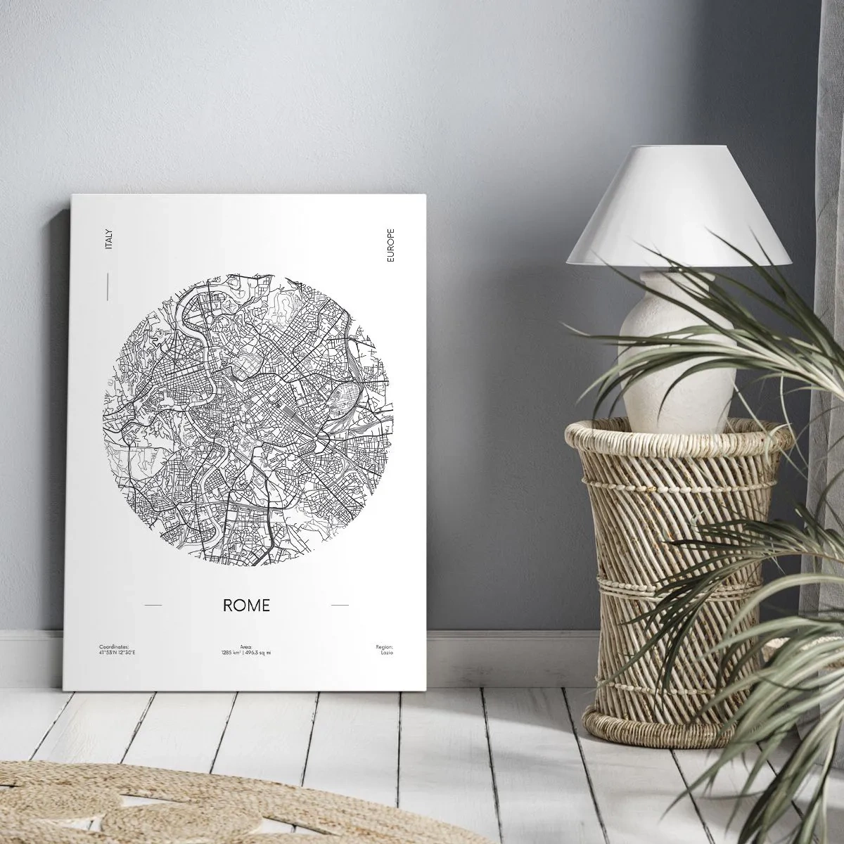 Quadro em tela - Anatomia de Roma - 50x70 cm