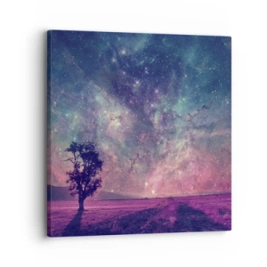 Quadro em tela - Sob o céu mágico - 30x30 cm