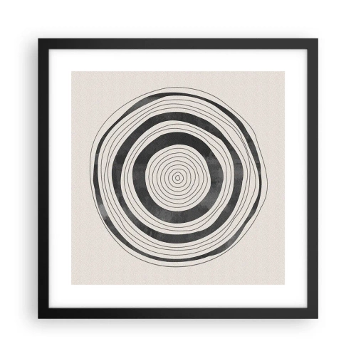 Pôster com moldura preta - Importante é o que há no caminho - 40x40 cm