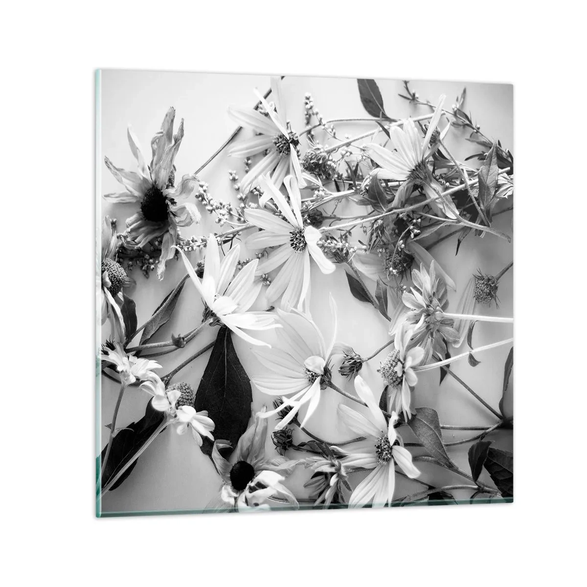 Quadro em vidro - Não é um ramo de flores - 40x40 cm