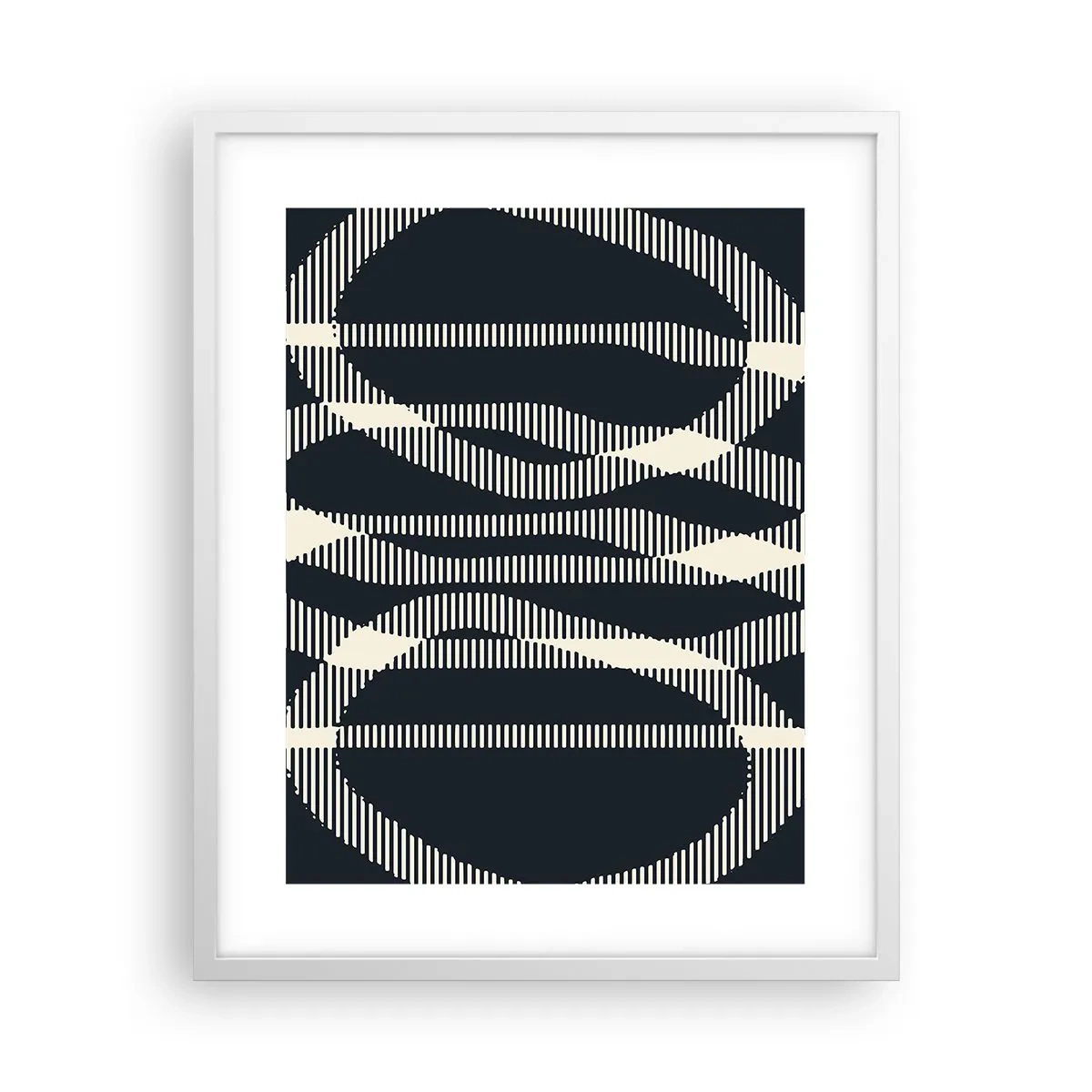 Pôster em moldura branca - Uma tentativa de quebrar a escuridão - 40x50 cm