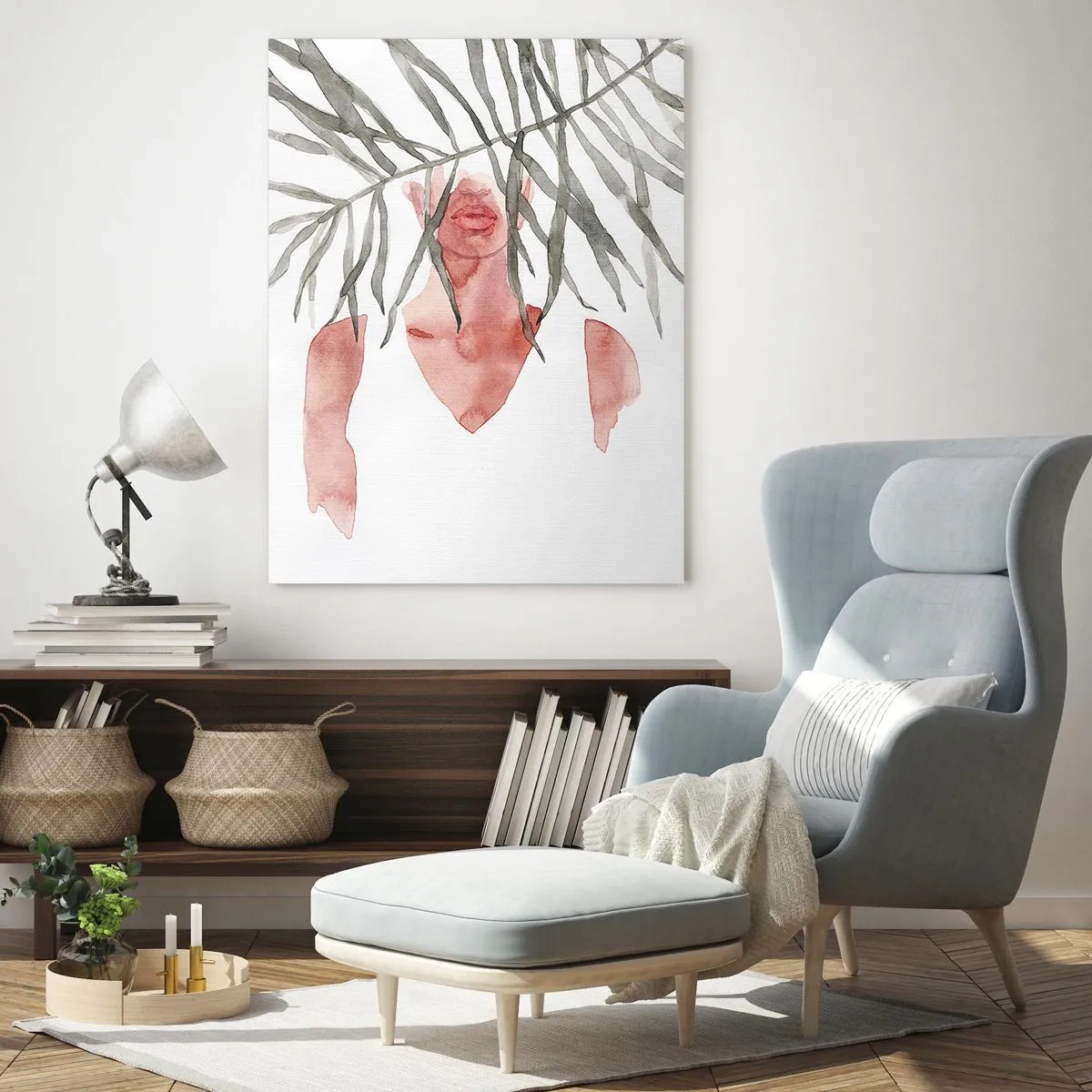 Quadro em vidro - A dama dos trópicos - 50x70 cm