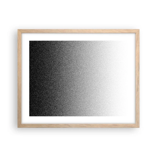 Pôster com moldura de carvalho claro - Em direção à luz - 50x40 cm