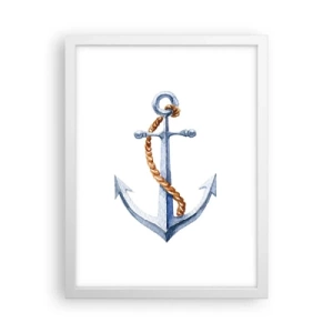 Pôster em moldura branca - Ahoy aventura! - 30x40 cm