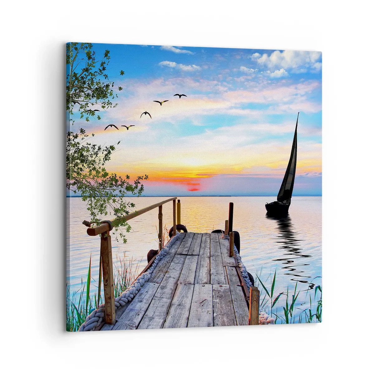 Quadro em tela - Boa noite - 60x60 cm