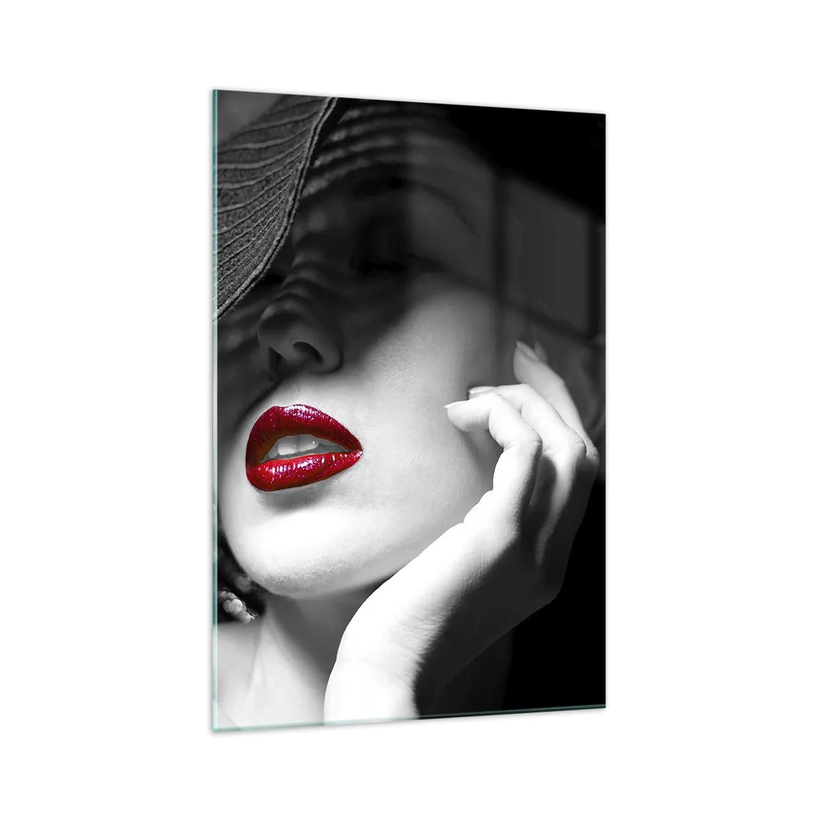 Quadro em vidro - Um estudo em vermelho - 70x100 cm