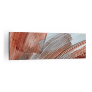 Quadro em tela - Abstração de outono e vento - 160x50 cm