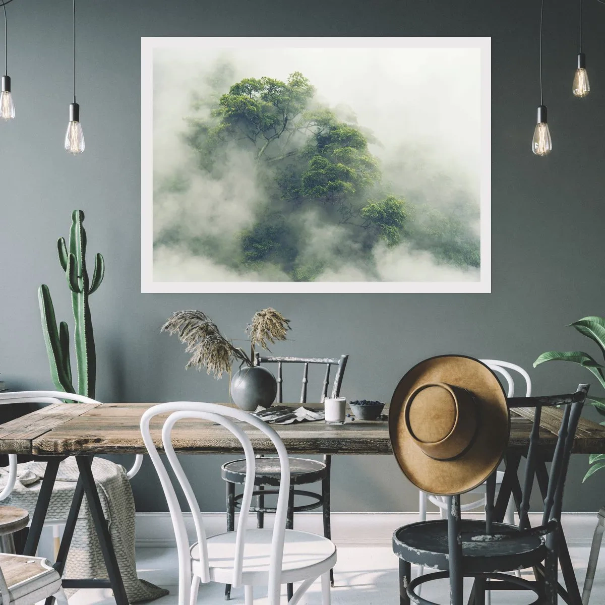 Pôster - Envolto em neblina - 100x70 cm