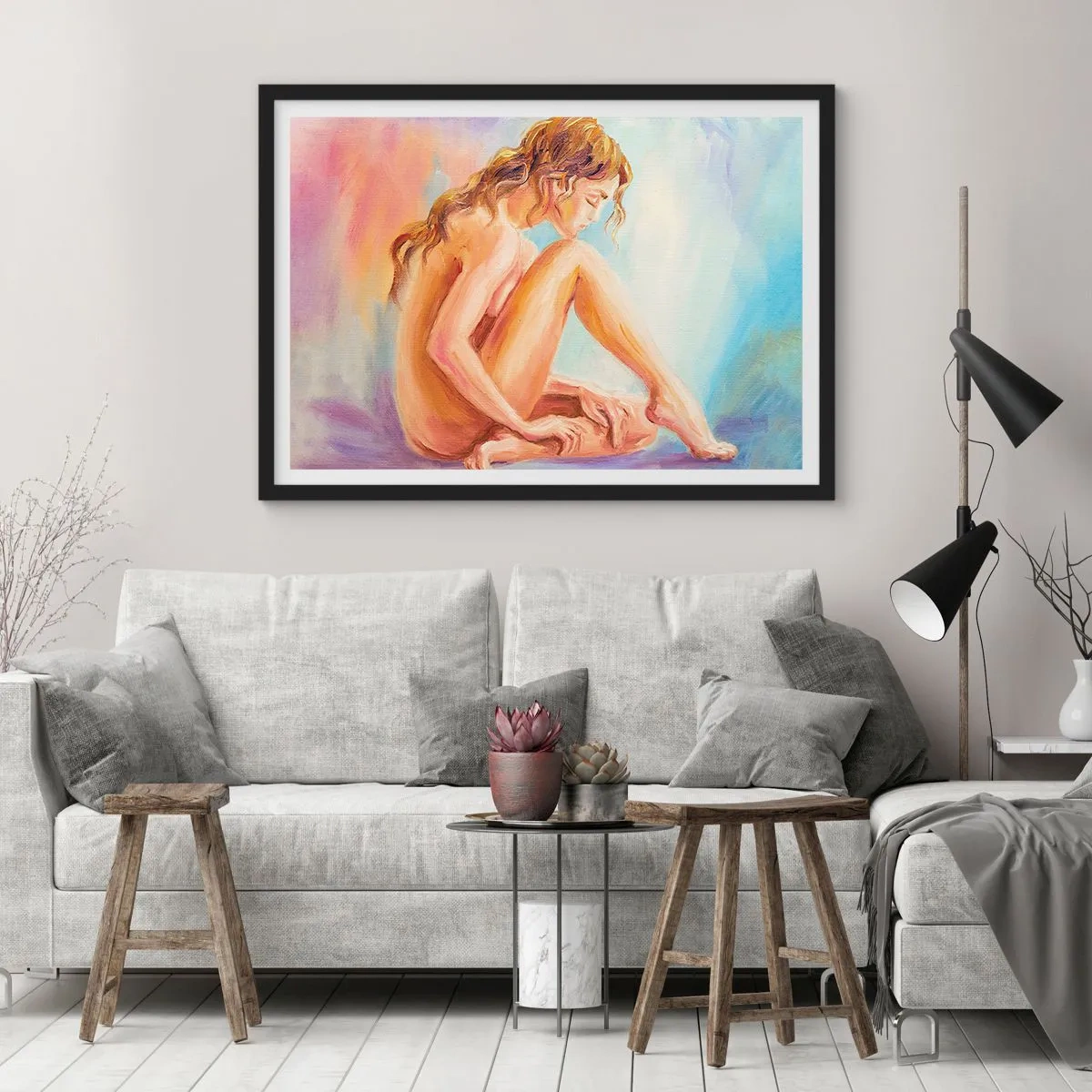 Pôster com moldura preta - Ato de juventude - 91x61 cm