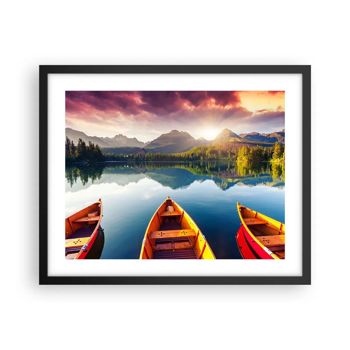 Pôster com moldura preta - Nada contra a natureza - 50x40 cm